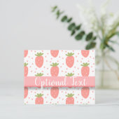 Carte Postale Champs de fraises (Debout devant)