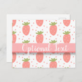 Carte Postale Champs de fraises (Devant / Derrière)