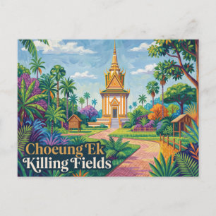 Carte Postale Champs de la mort de Choeung Ek Cambodge