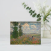 Carte Postale Champs de Pavot Claude Monet Art (Debout devant)