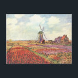 Carte Postale Champs de récolte - Monet<br><div class="desc">C'est une peinture à l'huile d'un champ à moissonner.</div>