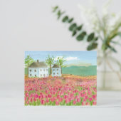 Carte Postale Champs de tulipes de maison Shaker Moving Faire-pa (Debout devant)