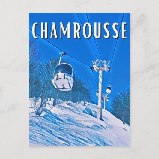 Carte Postale Chamrousse Station de ski (Devant)