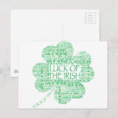 CARTE POSTALE CHANCE DES IRLANDAIS (Devant / Derrière)