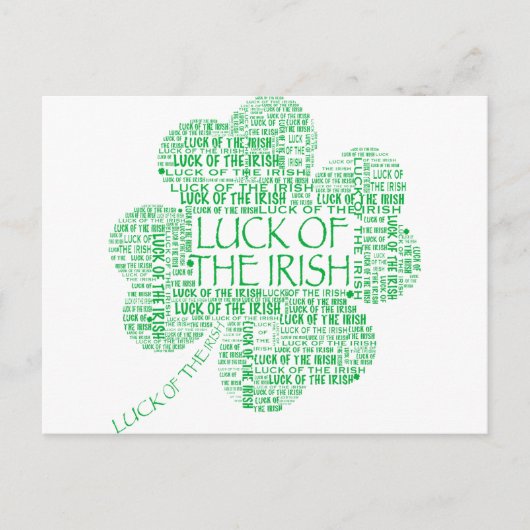CARTE POSTALE CHANCE DES IRLANDAIS (Devant)