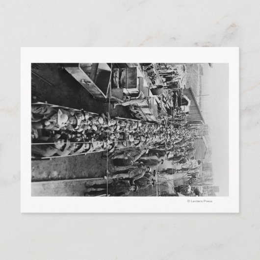 Carte Postale Chance Les mineurs chargent Coeur d'Alene (Devant)