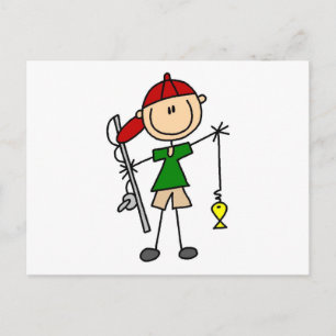 Carte Postale Chandail de pêche figure