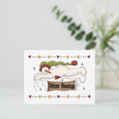 Carte Postale Chandails et cadeaux d'hiver (Debout devant)