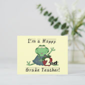 Carte Postale Chandails et cadeaux pour enseignants de 2e année (Debout devant)