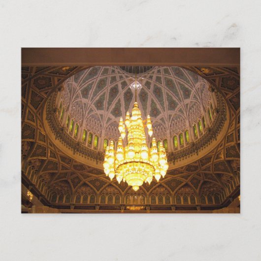 Carte Postale chandelier (Devant)