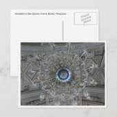 Carte Postale chandelier d'église (Devant / Derrière)