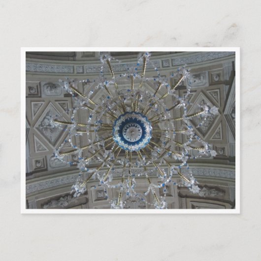 Carte Postale chandelier d'église (Devant)