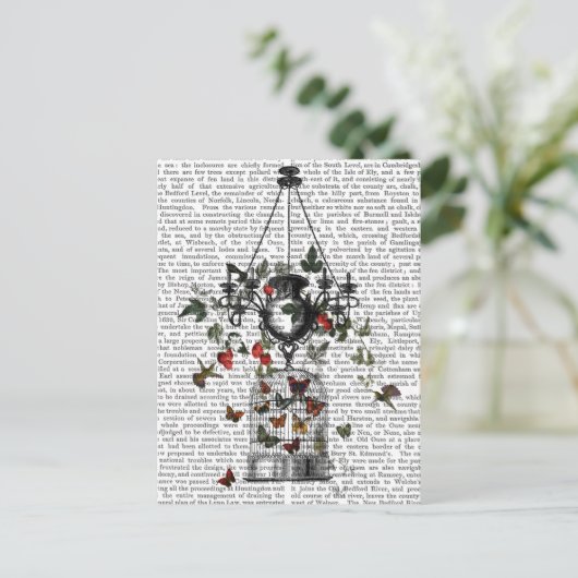 Carte Postale Chandelier fraise (Debout devant)