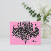 Carte postale Chandelier parisien (Debout devant)