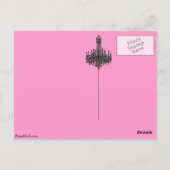 Carte postale Chandelier parisien (Dos)
