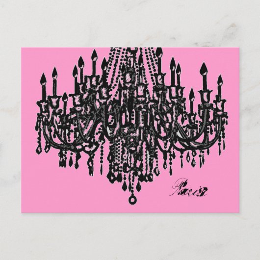 Carte postale Chandelier parisien (Devant)
