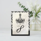 Carte Postale Chandelier PixDezines+Piqué Damask (Debout devant)