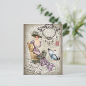 Carte Postale chandelier Vintage victorien (Debout devant)