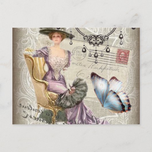 Carte Postale chandelier Vintage victorien (Devant)