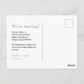 Carte Postale Change is Good Moving Faire-part Postcard (Dos)