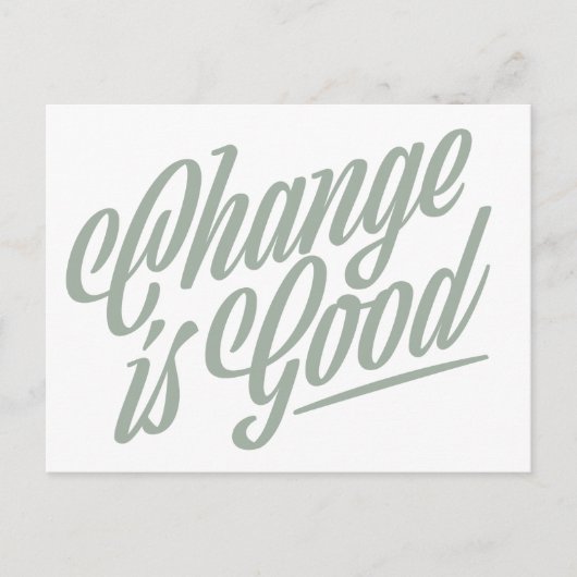 Carte Postale Change is Good Moving Faire-part Postcard (Devant)