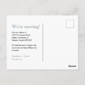 Carte Postale Change is Good Moving Faire-part Postcard (Dos)