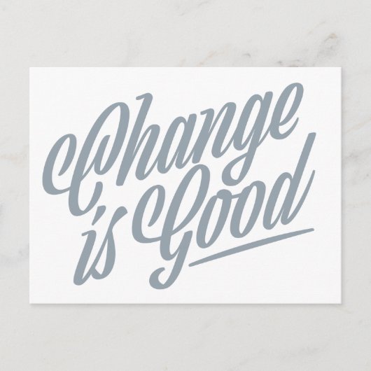 Carte Postale Change is Good Moving Faire-part Postcard (Devant)
