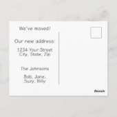 Carte Postale Change of Address Charming Bird House (Dos)