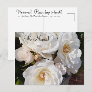 Carte Postale  Change of Address Romantic Rose