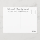 Carte Postale  Change of Address Romantic Rose (Dos)