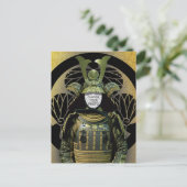 Carte Postale Changeable Votre Photo, Casque Samurai (Debout devant)
