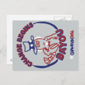 Carte Postale #ChangeBeginsBayou (Devant / Derrière)