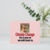 Carte Postale Changement climatique (Debout devant)