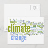 Carte Postale changement climatique un (Devant / Derrière)