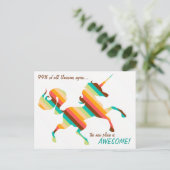 Carte postale Changement d'adresse (Debout devant)