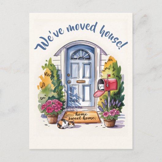 Carte Postale Changement d'adresse (Devant)