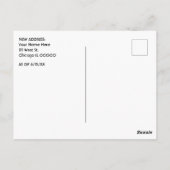 Carte Postale Changement d'adresse à Chicago vintage (Dos)