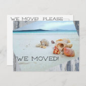 Carte Postale Changement d'adresse à la plage (Devant / Derrière)