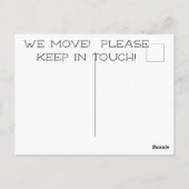 Carte Postale Changement d'adresse à la plage (Dos)