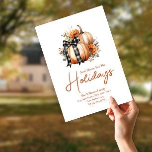 Carte Postale Changement d'adresse d'automne Nouvelle maison pou