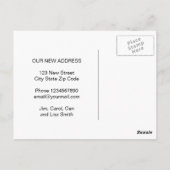 Carte Postale Changement d'adresse de la ferme de grange rouge d (Dos)