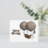 Carte Postale Changement d'adresse d'un navire à ballon (Debout devant)