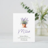 Carte Postale Changement d'adresse élégant | Annonce de déménag (Debout devant)