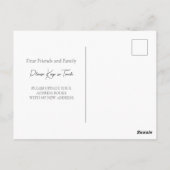 Carte Postale Changement d'adresse élégant | Annonce de déménag (Dos)