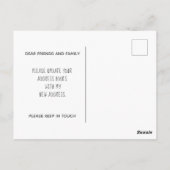 Carte Postale Changement d'adresse Ginger Cat Moving Faire-part (Dos)