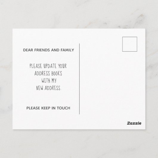 Carte Postale Changement d'adresse Ginger Cat Moving Faire-part (Dos)