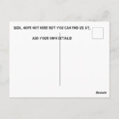 Carte Postale Changement d'adresse - La Maison de Maisons - (Dos)