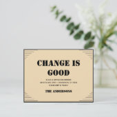 Carte Postale Changement d'adresse minimaliste moderne déménagem (Debout devant)