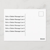 Carte Postale Changement d'adresse pour l'entreprise Black & Sil (Dos)