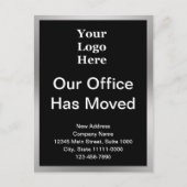 Carte Postale Changement d'adresse pour l'entreprise Black & Sil (Devant)